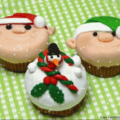 Cupcakes navideños