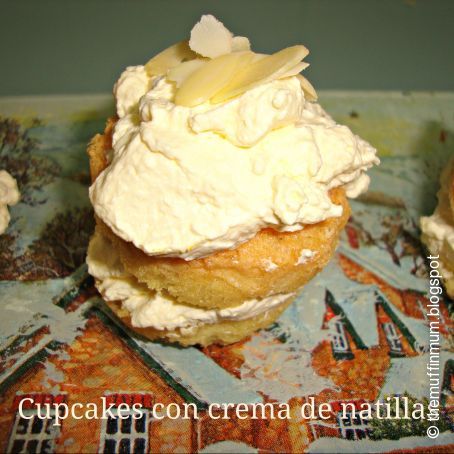 Cupcakes con crema de natillas