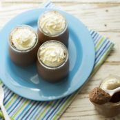 Copa de nata y chocolate casera