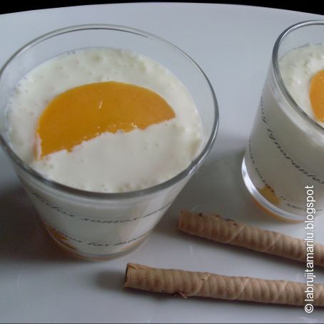 Delicia de mascarpone con melotocón