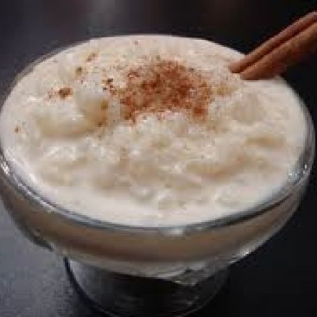 Arroz con leche, mantequilla y limón