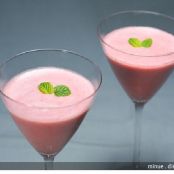 Copas de mousse de fresa 