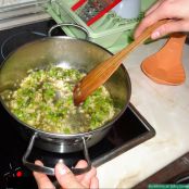 Risotto de bacon, espárragos y semicurado - Paso 4