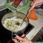 Risotto de bacon, espárragos y semicurado - Paso 6