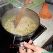 Risotto de bacon, espárragos y semicurado - Paso 8