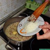 Risotto de bacon, espárragos y semicurado - Paso 10