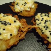 Revuelto de caviar y rosti de patatas