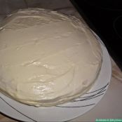 Tarta de crema de chocolate blanco y frosting de queso - Paso 9