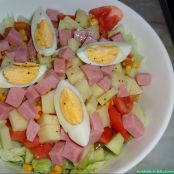 Ensalada mixta con vinagreta de limón y miel