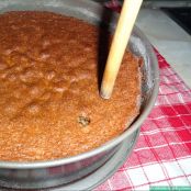 Poke Cake de natillas y cacao - Paso 4