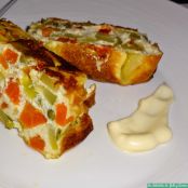 Pastel de verduras sin harina