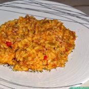 Arroz con carne picada