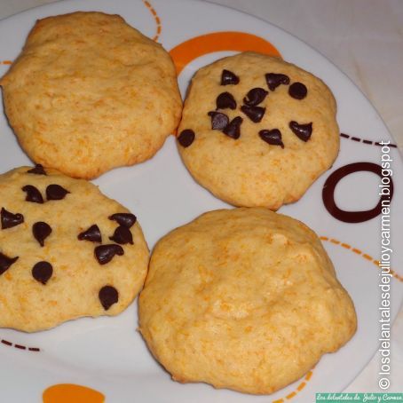 Galletas de calabaza con chips de chocolate