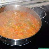 Espaguetis con salsa de pimientos - Paso 4