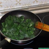 Hojaldre de espinacas con bechamel - Paso 1