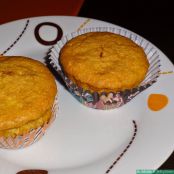 Magdalenas con mermelada de fresa