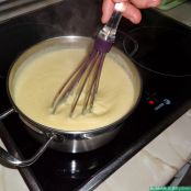 Flan de chocolate blanco - Paso 3