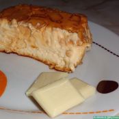 Flan de chocolate blanco