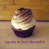 Cupcakes de tres chocolates