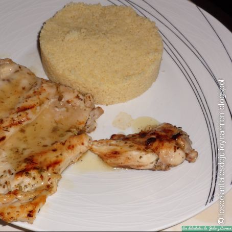 Pollo macerado al limón