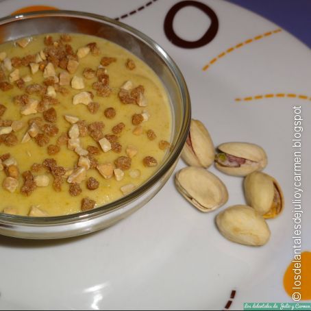 Natillas de pistacho