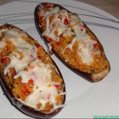 Berenjenas rellenas de cuscús y verduras