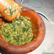 Salmón con crujiente de salsa pesto - Paso 1