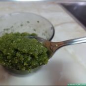 Salsa pesto de almendras