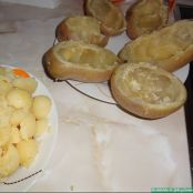 Patatas rellenas de jamón y queso - Paso 3