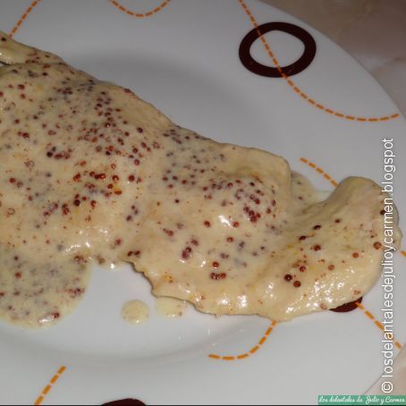 Pollo a la miel y mostaza