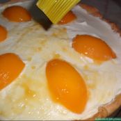 Tarta de queso con melocotones - Paso 9