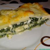 Gratén de patatas y espinacas