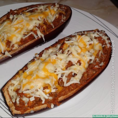Berenjenas rellenas de atún