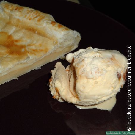 Tarta de crema al ron