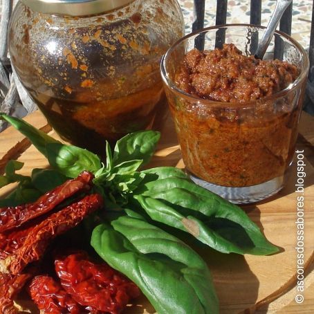 Pesto de Tomate com Semillas de Calabaza