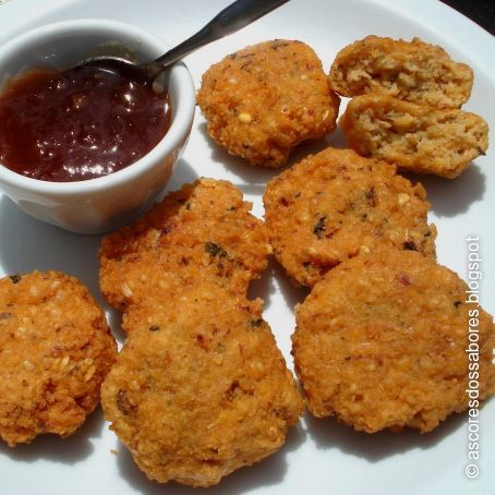 Buñuelos de lentejas rojas (Masoor Dhal Masala Vadai)