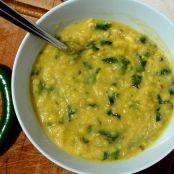 Moong Dal Palak &ndash; Judías Moong con espinacas