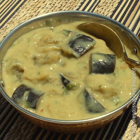 Berenjenas con leche de coco y cardamomo