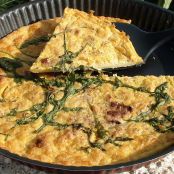 Farinata con la rucola e pomodorini secchi (sin lácteos, sin glúten) - Paso 4