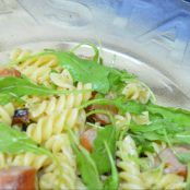 Fusilli con rucula y salchichas - Paso 2