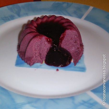 Panna cotta de cerezas