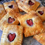 Tartitas de San Valentín con fresas y Nutella