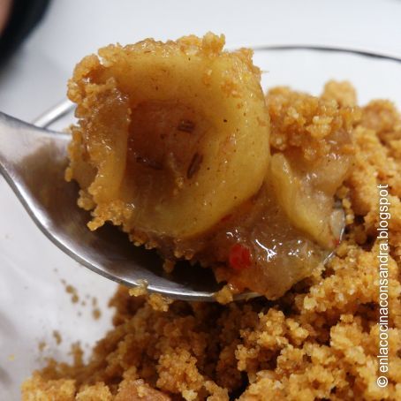 Crumble de manzana exprés