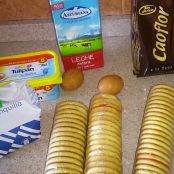 pastel de galletas con dos chocolates - Paso 1