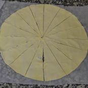 Mini croissants rellenos de chocolate - Paso 2