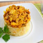 Arroz con pollo al curry fácil