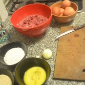 Pastel de carne con huevo - Paso 1