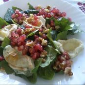 Ensalada de espinacas y granada