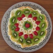 Tarta de frutas y crema pastelera