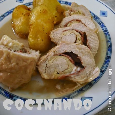 Pechuga de pollo rellena